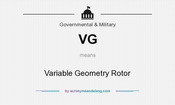 What does VG mean? It stands for Variable Geometry Rotor