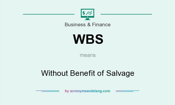 What does WBS mean? It stands for Without Benefit of Salvage