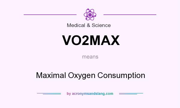 What does VO2MAX mean? It stands for Maximal Oxygen Consumption