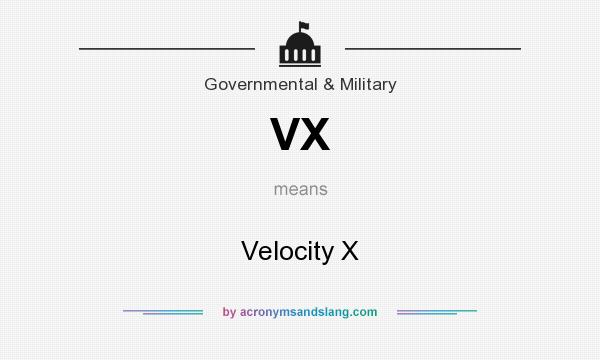 What does VX mean? It stands for Velocity X