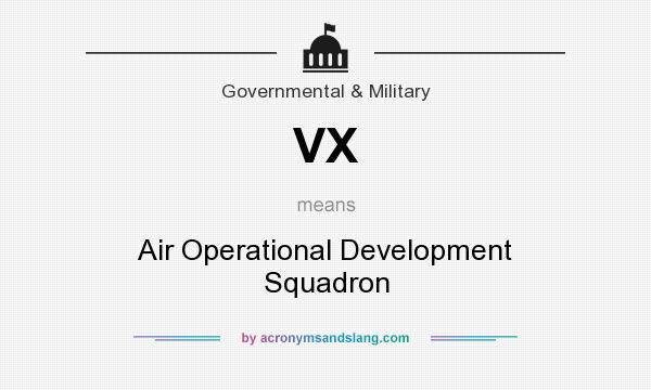 What does VX mean? It stands for Air Operational Development Squadron