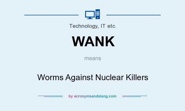 What does WANK mean? It stands for Worms Against Nuclear Killers