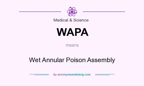 What does WAPA mean? It stands for Wet Annular Poison Assembly