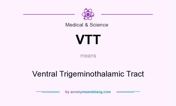 What does VTT mean? It stands for Ventral Trigeminothalamic Tract