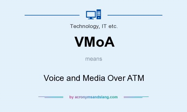 What does VMoA mean? It stands for Voice and Media Over ATM
