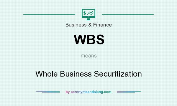What does WBS mean? It stands for Whole Business Securitization