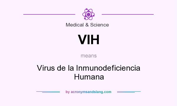 What does VIH mean? It stands for Virus de la Inmunodeficiencia Humana
