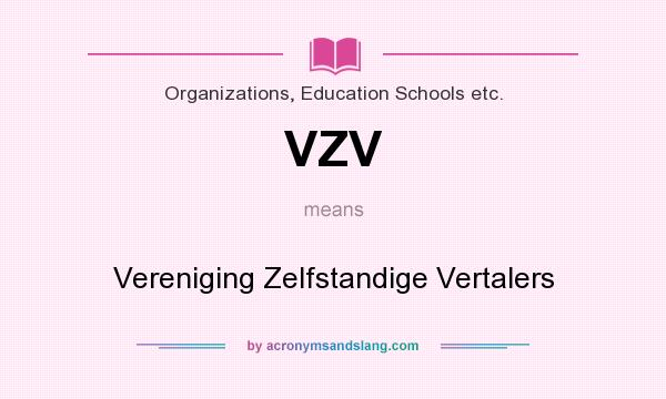 What does VZV mean? It stands for Vereniging Zelfstandige Vertalers