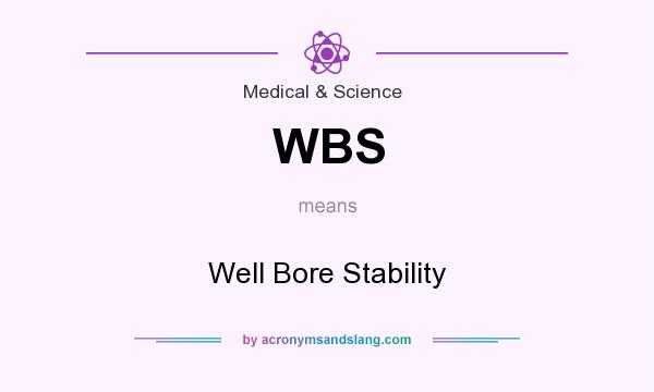 What does WBS mean? It stands for Well Bore Stability