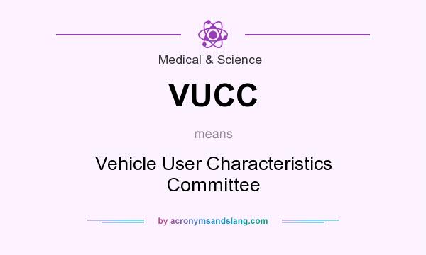What does VUCC mean? It stands for Vehicle User Characteristics Committee