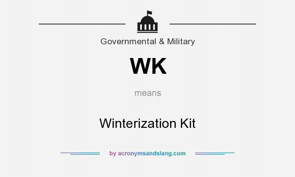 What does WK mean? It stands for Winterization Kit