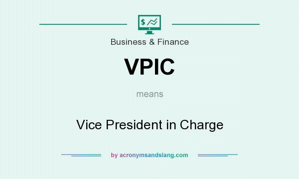What does VPIC mean? It stands for Vice President in Charge