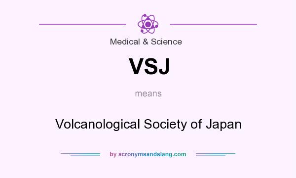 What does VSJ mean? It stands for Volcanological Society of Japan