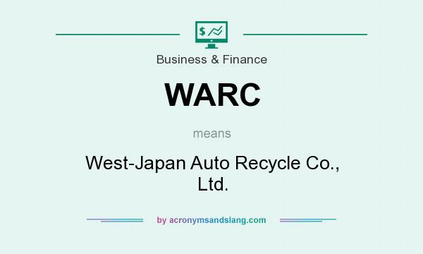 What does WARC mean? It stands for West-Japan Auto Recycle Co., Ltd.