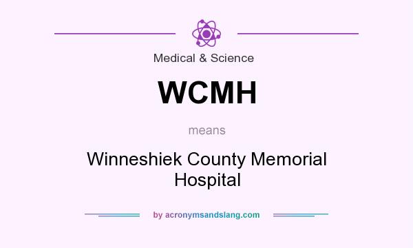 What does WCMH mean? It stands for Winneshiek County Memorial Hospital