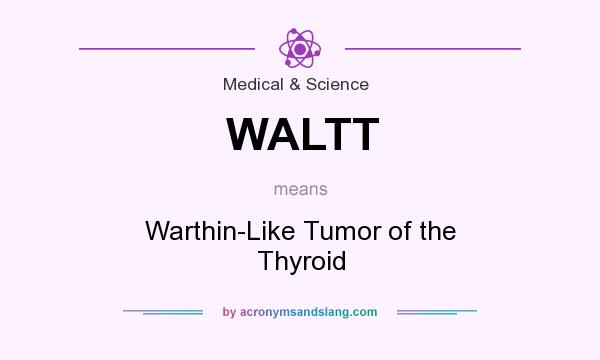 What does WALTT mean? It stands for Warthin-Like Tumor of the Thyroid