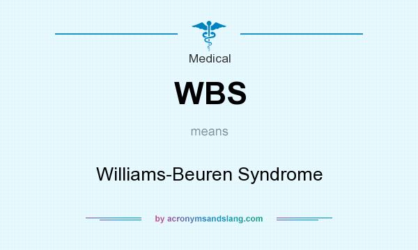 What does WBS mean? It stands for Williams-Beuren Syndrome