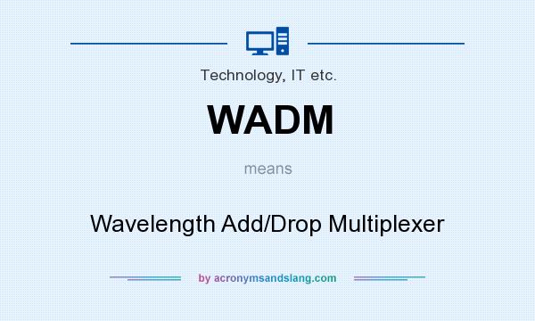 What does WADM mean? It stands for Wavelength Add/Drop Multiplexer