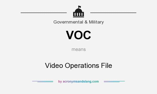 What does VOC mean? It stands for Video Operations File