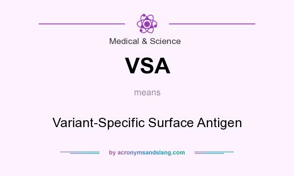 What does VSA mean? It stands for Variant-Specific Surface Antigen