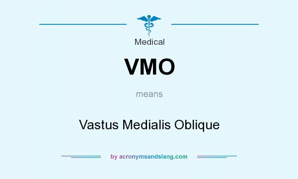 What does VMO mean? It stands for Vastus Medialis Oblique