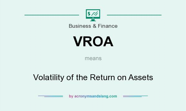 What does VROA mean? It stands for Volatility of the Return on Assets