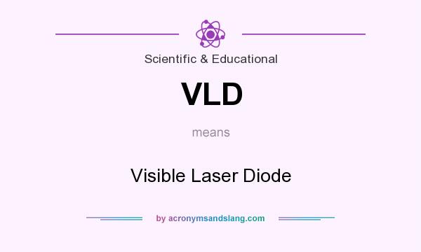 What does VLD mean? It stands for Visible Laser Diode