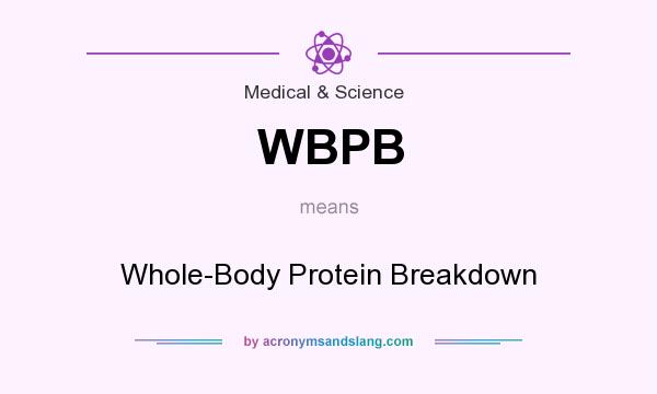 What does WBPB mean? It stands for Whole-Body Protein Breakdown