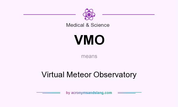 What does VMO mean? It stands for Virtual Meteor Observatory