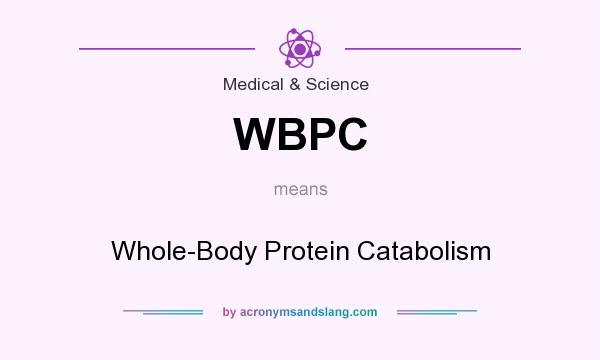 What does WBPC mean? It stands for Whole-Body Protein Catabolism