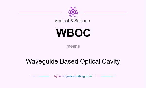 What does WBOC mean? It stands for Waveguide Based Optical Cavity