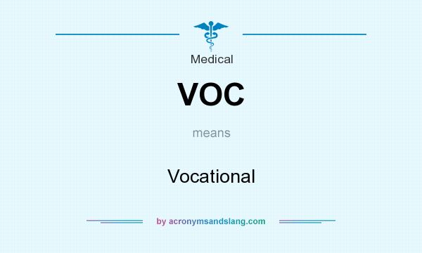 What does VOC mean? It stands for Vocational