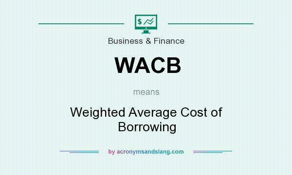 What does WACB mean? It stands for Weighted Average Cost of Borrowing