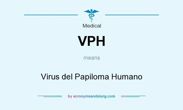 What does VPH mean? It stands for Virus del Papiloma Humano