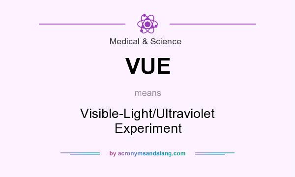 What does VUE mean? It stands for Visible-Light/Ultraviolet Experiment