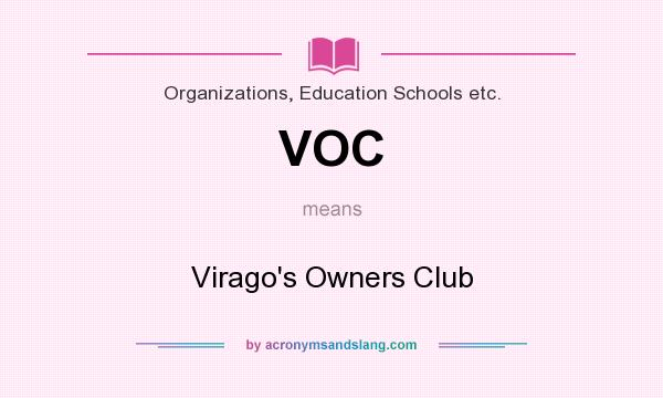 What does VOC mean? It stands for Virago`s Owners Club