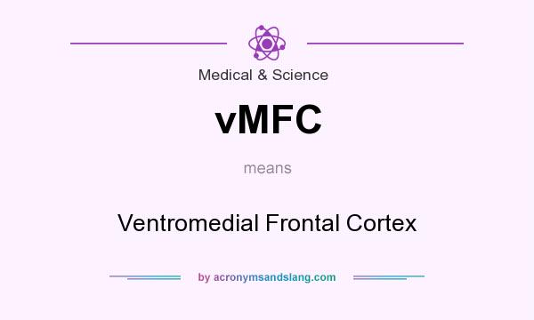 What does vMFC mean? It stands for Ventromedial Frontal Cortex