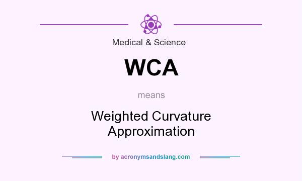 What does WCA mean? It stands for Weighted Curvature Approximation