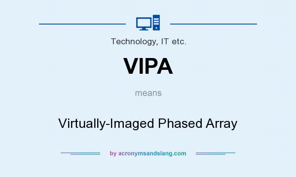 What does VIPA mean? It stands for Virtually-Imaged Phased Array