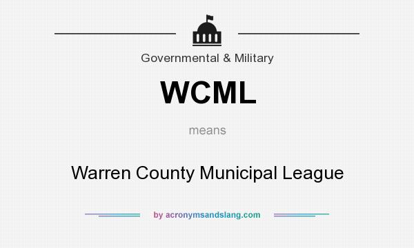 What does WCML mean? It stands for Warren County Municipal League