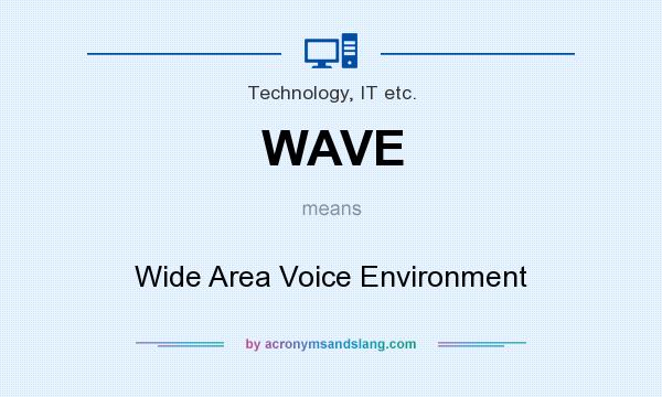 What does WAVE mean? It stands for Wide Area Voice Environment