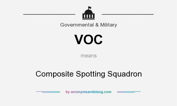 What does VOC mean? It stands for Composite Spotting Squadron
