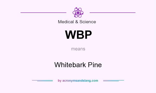 What does WBP mean? It stands for Whitebark Pine