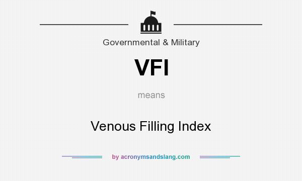 What does VFI mean? It stands for Venous Filling Index