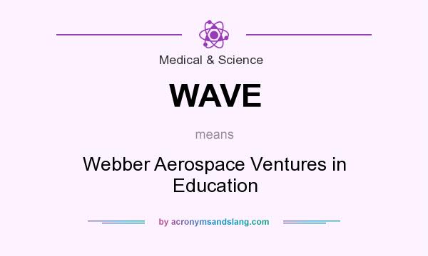 What does WAVE mean? It stands for Webber Aerospace Ventures in Education