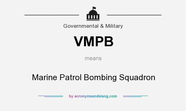 What does VMPB mean? It stands for Marine Patrol Bombing Squadron