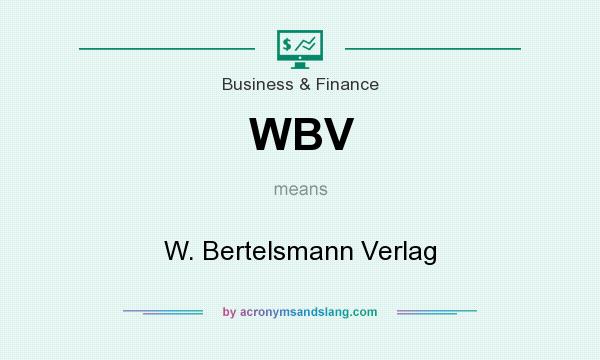 What does WBV mean? It stands for W. Bertelsmann Verlag