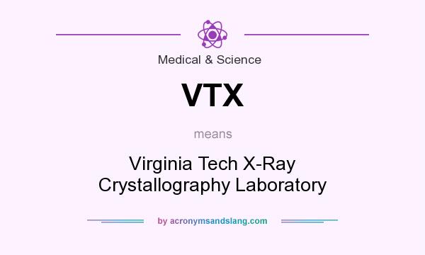 What does VTX mean? It stands for Virginia Tech X-Ray Crystallography Laboratory