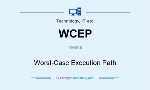 What does WCEP mean? It stands for Worst-Case Execution Path