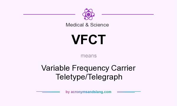 What does VFCT mean? It stands for Variable Frequency Carrier Teletype/Telegraph
